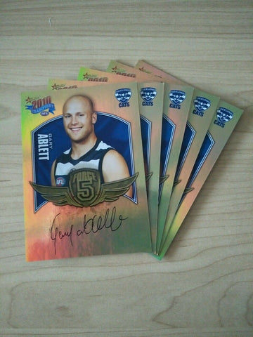2010 Select Champions Gold Force Signature Team Set Of 5 Cards Geelong Cats