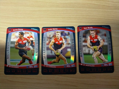 2011 Teamcoach Prize Cards Team Set ERROR CARDS NOT EMBOSSED Melbourne
