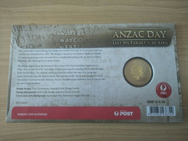 2012 Australian $1 ANZAC Day PNC APTA Brisbane Overprint *only 125*