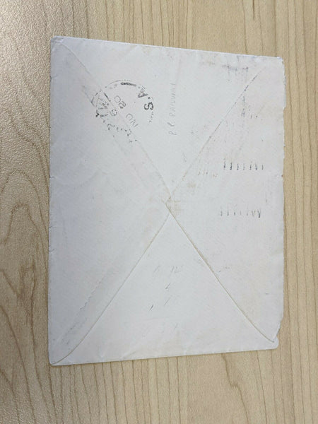 Australia Cover With Backstamp Port Pirie Railway sent to Missouri USA