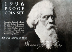 Australia 1996 Royal Australian Mint Henry Parkes Proof Coin Set