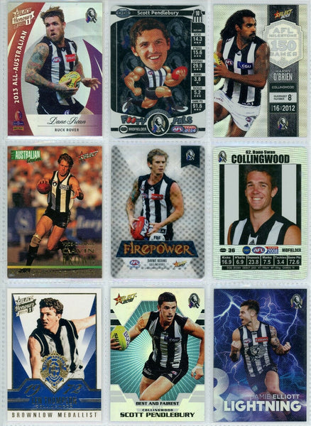 AFL Football Cards - Collingwood x 9