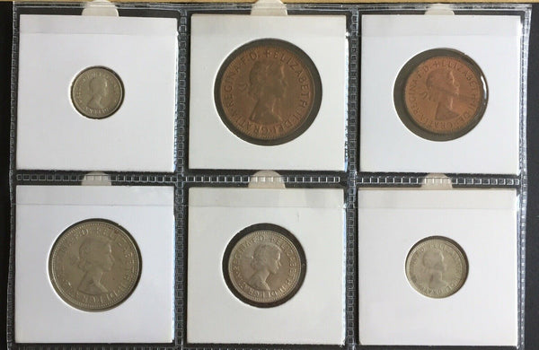 Australia 1961 Pre Decimal 6 Coin Set IDEAL BIRTHDAY GIFT