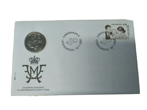2007 Denmark Australia Princess Mary Royal Wedding PNC stamp coin