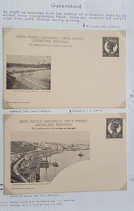 Queensland Postcard, 1d  The Overshot Dam, 1d Coal Wharves Brisbane