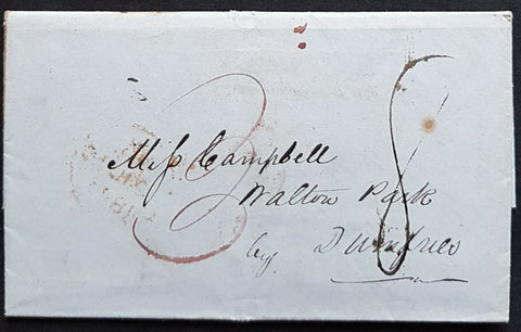 NSW Victoria - Scotland 1844 letter ex farmer Mt Elephant Derrinallum to brother