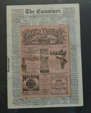 Tasmania, The Examiner Miniature Newspaper 1907 Launceston Exhibition souvenir