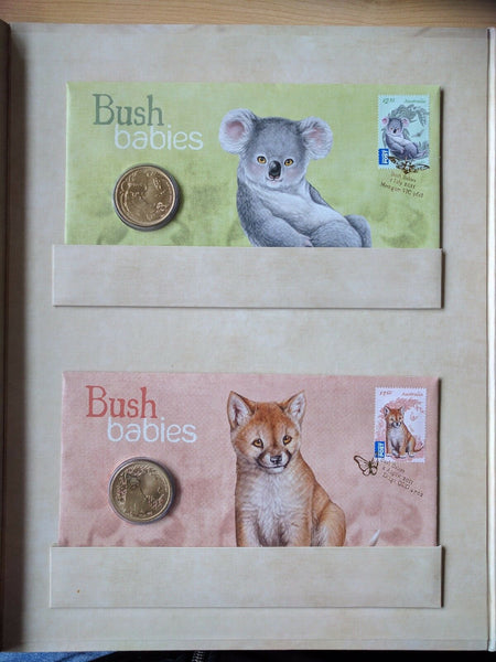 2011 Bush Babies Series PNC and Silver Coin Folder Limited 228/300