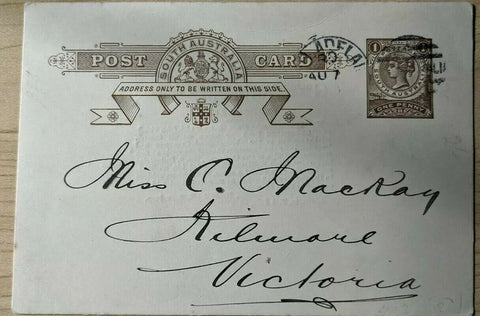 SA South Australia One Penny Post Card Golden Gate Goldmining Company