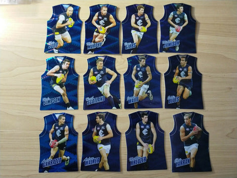 2010 Select Champions Jersey Die Cut Carlton Team Set Of 12 Cards