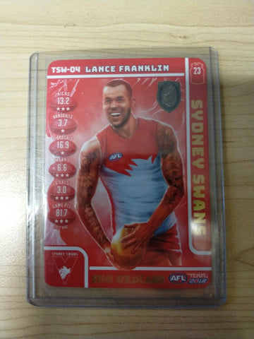 2018 Teamcoach Trophy Star Wildcard Lance Franklin Sydney Swans