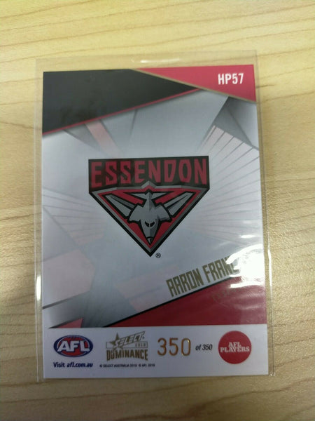 2019 Select Dominance Holographic Parallel Aaron Francis Essendon No.350/350