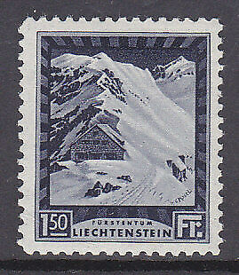 Liechtenstein Switzerland SG 108 1f.50 blue Pfaelzer club hut MLH
