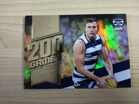 2020 Select Prestige Milestones Mitch Duncan Geelong LOW NUMBER No.011/200