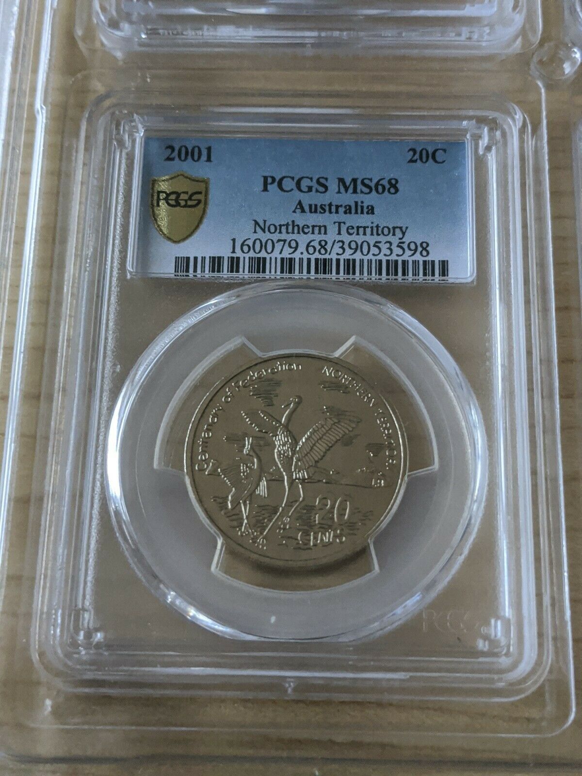 2001 20c Northern Territory Australia PCGS Graded MS68