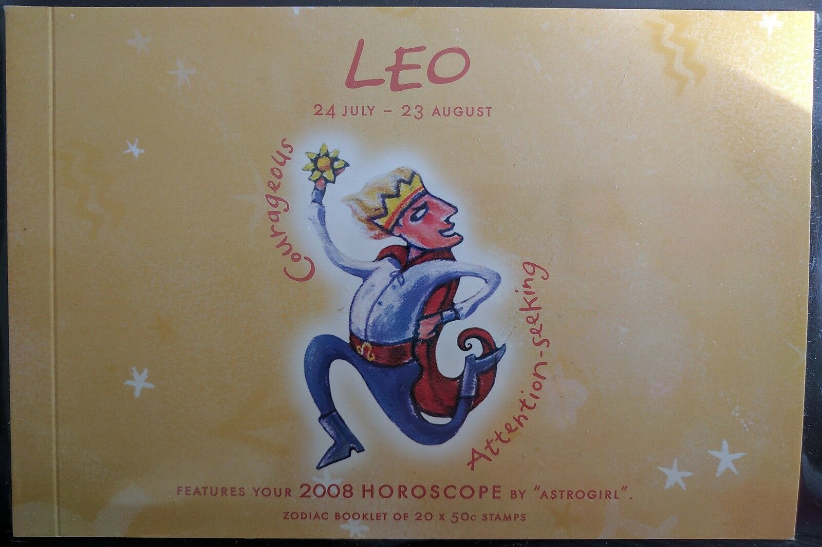 Australia Zodiac Leo Prestige Stamp Booklet PB149 lion animal star constellation