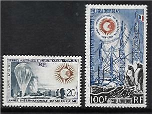 French Antarctic Territory TAAF SG 36-7 International Year of the Quiet Sun  MUH