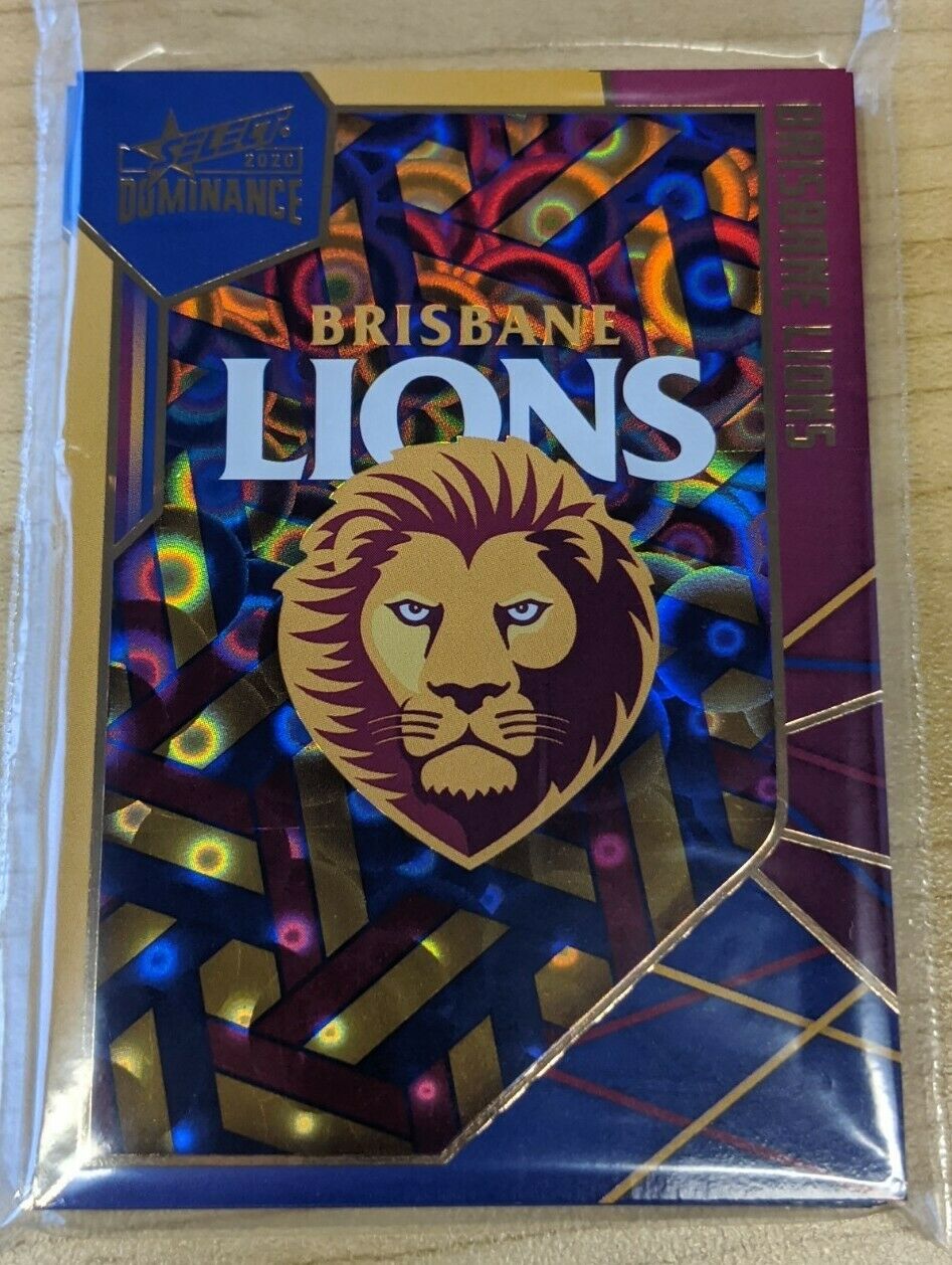 2020 AFL Select DOMINANCE HOLOGRAPHIC PARALLEL TEAM SET Brisbane Lions