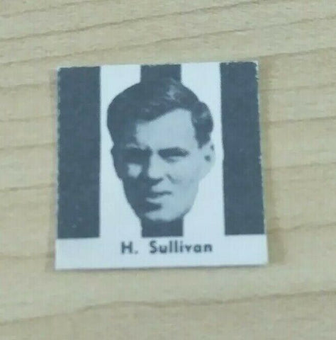VFL 1956 Argus Newspaper Fireside Footballers Collingwood H Sullivan Football Card