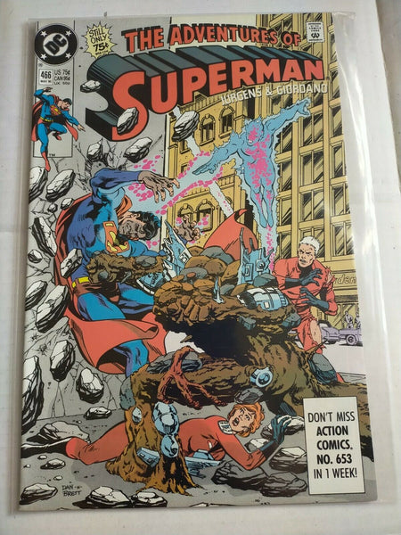 DC 466 May 1990 The Adventures of Superman Comic