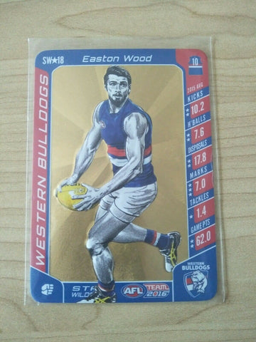 2016 Teamcoach Star Wildcard Easton Wood Western Bulldogs SW-18