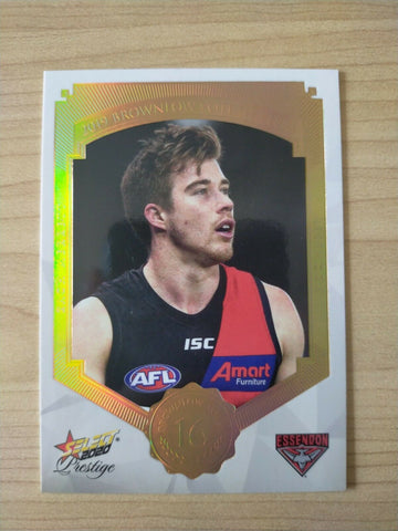 2020 Select Prestige Brownlow Vote Getters Zach Merrett Essendon No.071/80