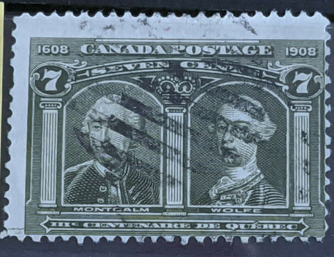 Canada 1908 7c Tercententary of Quebec Stamp Used