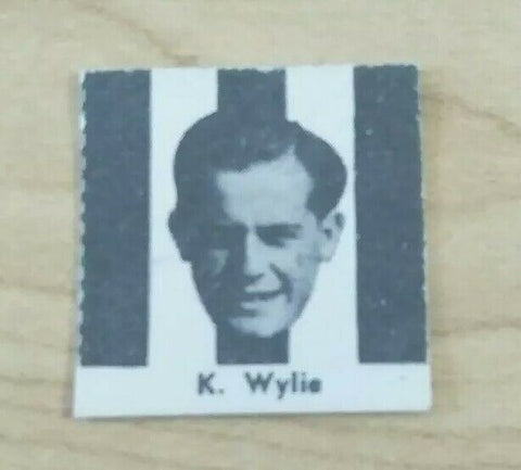 VFL 1956 Argus Newspaper Fireside Footballers Collingwood K Wylie Football Card