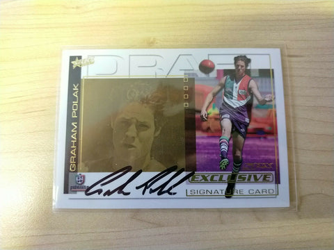 2002 Select SPX Gold Draft Signature Card Graham Polak Fremantle DS4