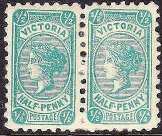 Australian States Victoria SG 409a ½d Pair Mint Stamps