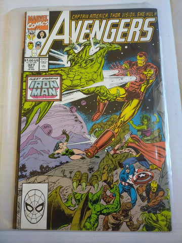 Marvel 1989 December No.327 The Avengers Comic