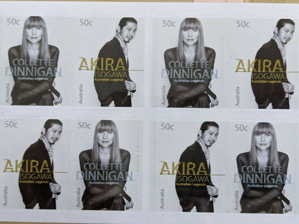 Australian Legends Fashion Designers 50c Self Adhesive Stamp Ovpt No 1