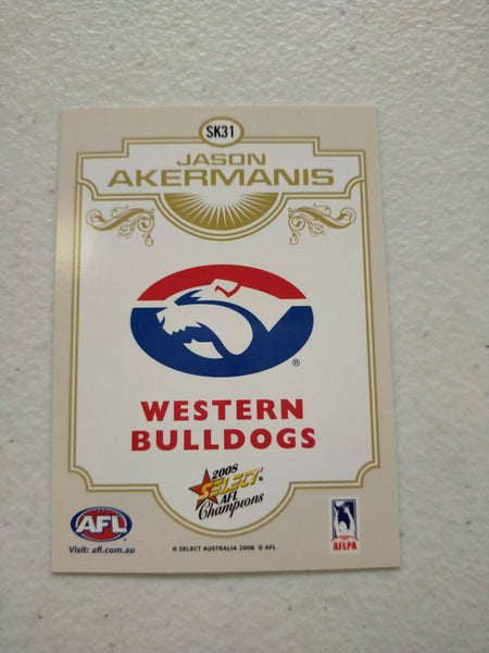 2008 Select AFL Champions Sketch Card Jason Akermanis Western Bulldogs
