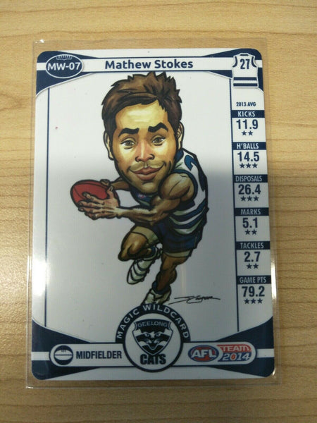 2014 Teamcoach Magic Wildcard Mathew Stokes Geelong MW-07