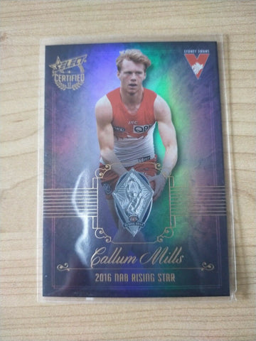 2017 Select Certified Medal Winners Callum Mills NAB Rising Star