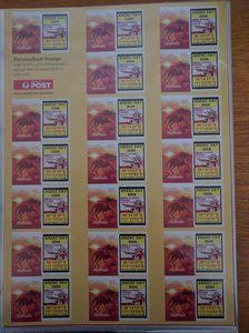 Australia Post 50c Personalised Stamp Sheet - ANZAC Day 2008