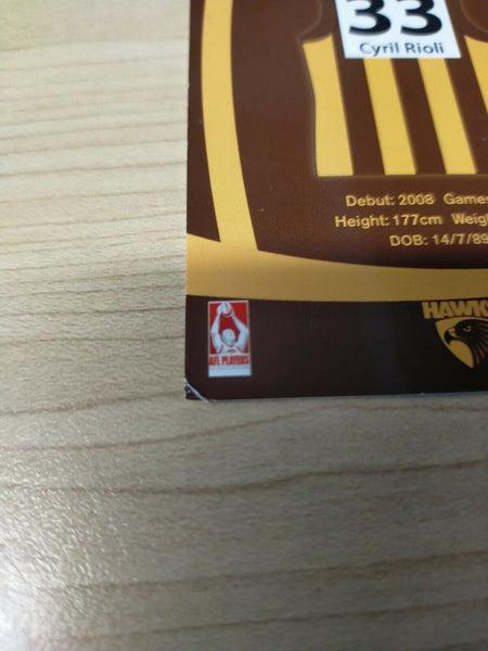 2011 Teamcoach Prize Cards Team Set ERROR CARDS NOT EMBOSSED Hawthorn