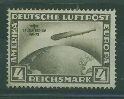 Germany SG 457 1930 Air Graf Zeppelin South America Flight 4m brown MUH