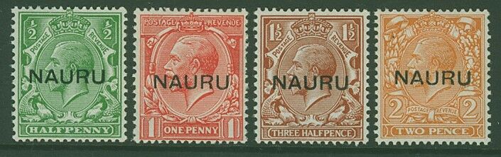 Nauru on Great Britain Australian Territory KGV SG 13/16 Set of 4 mint unhinged