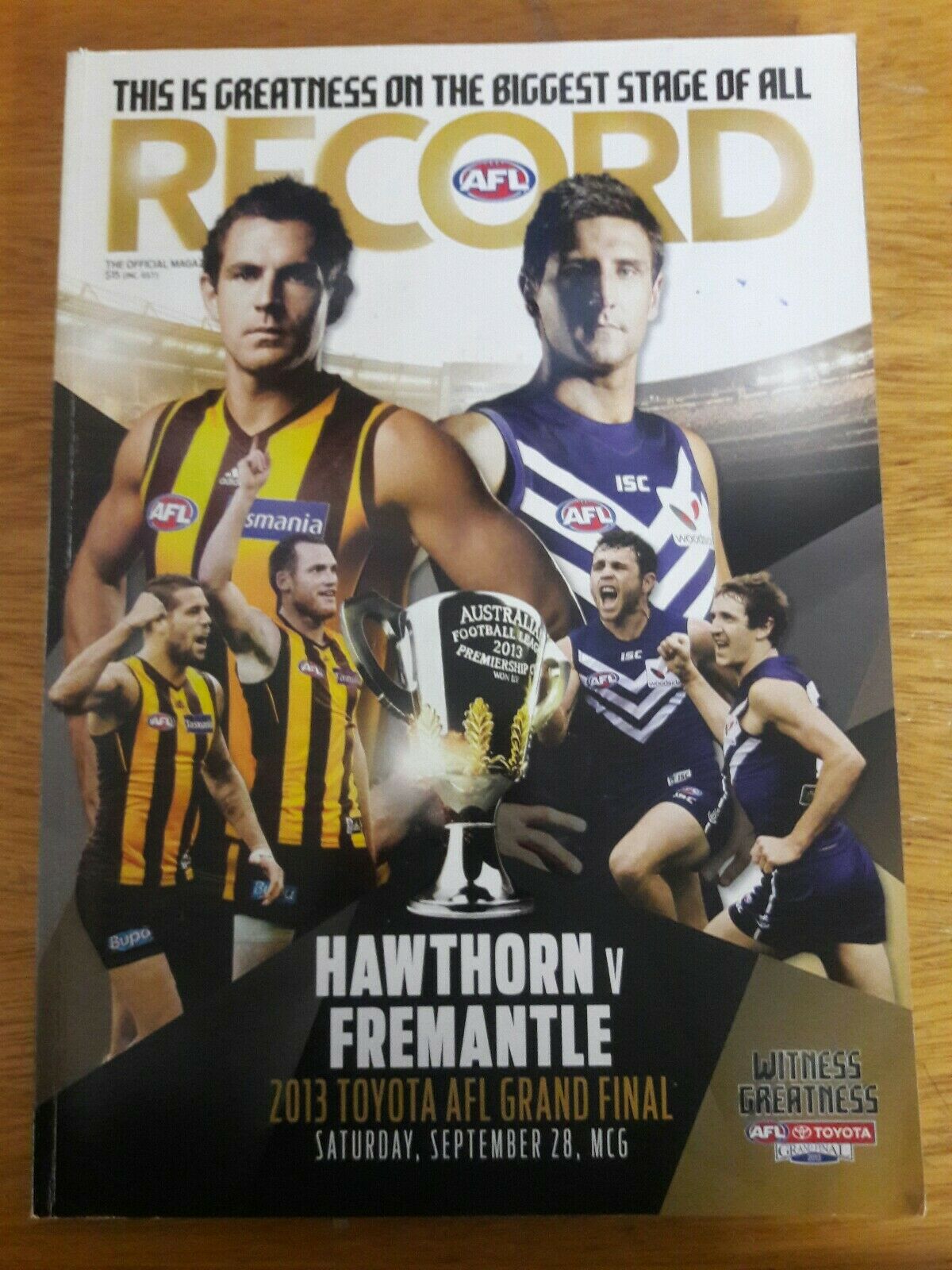 2013 Grand Final Footy Record HAWTHORN Vs FREMANTLE