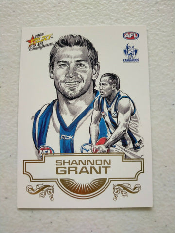 2008 Select AFL Champions Sketch Card Shannon Grant North Melbourne