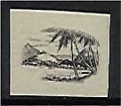 Cook Islands Niue New Zealand SG 103 1932 Plate Proof of 4d palm Captain Cook