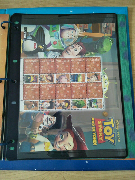 Disney Pixar Souvenir Stamp Album With Stamps 50c