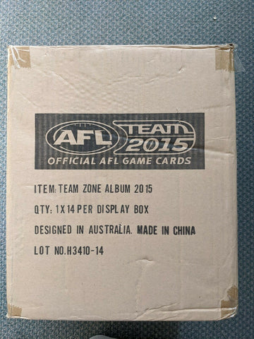 2015 AFL Teamcoach Counter Display 14 Albums