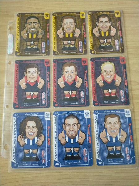 2016 AFL Teamcoach Footy Pop-Ups Complete Set Of 54 Cards