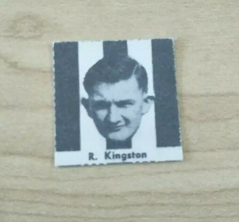 VFL 1956 Argus Newspaper Fireside Footballers Collingwood R Kingston Football Card