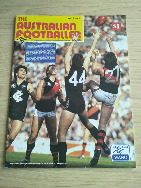 VFL 1983 The Australian Footballer Junior Football Magazine Madden Brothers