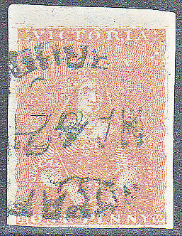 Victoria Australian States SG 26 1d brown Half length Used