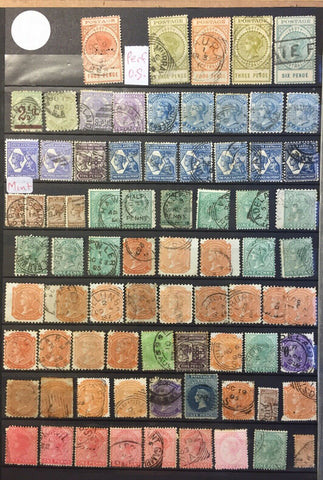 South Australia Page, 80+ Stamps Mostly Used Includes Long Toms & 6d Blue Chalon
