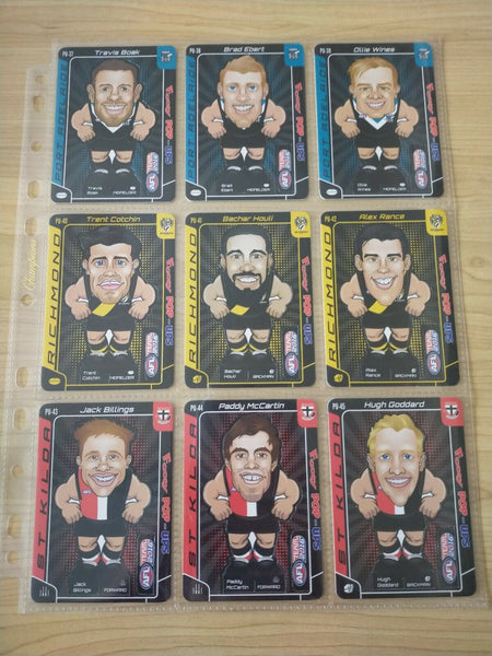 2016 AFL Teamcoach Footy Pop-Ups Complete Set Of 54 Cards